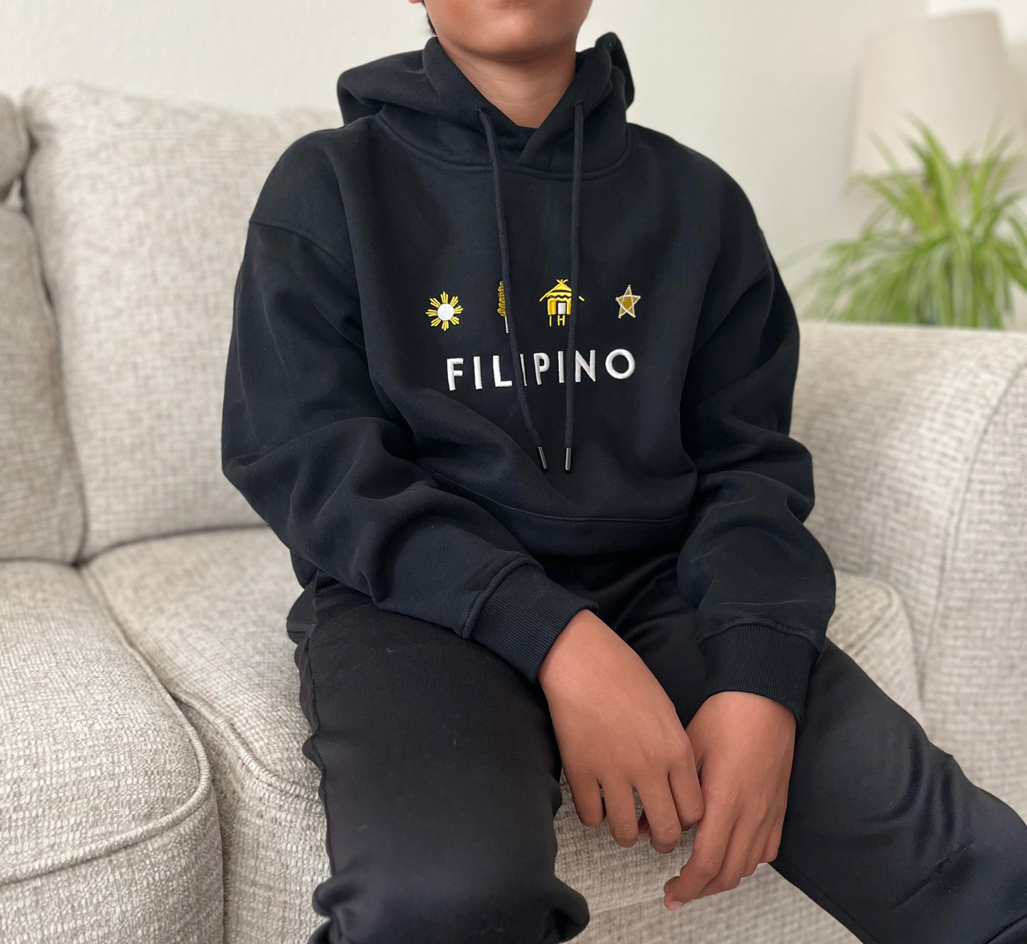 Filipino Hoodie- Embroided